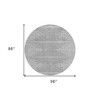 Gray And Ivory Abstract Washable Indoor Outdoor Area Rug - 3 of 4