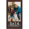 PosterPalooza | Photo Size Decor Brown Picture Frame - UV Acrylic, Foam Board Backing, Hanging Hardware - 2 of 4