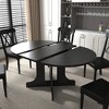 Anybear 59x43 Inch Dining Table for Farmhouse Kitchen Expandable Oval Table Top - 4 of 4