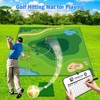 SUGIFT Double-Sided Golf Practice Mat & Dart Game Set, Indoor/Outdoor Golf Hitting Mat with Sticky Balls, Darts, Scoreboard - 2 of 4