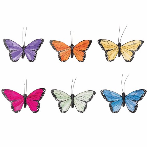 Gallerie II Colorful Butterfly Clip Ornaments A/6 - image 1 of 3