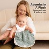KeaBabies 4pk Hallo Baby Burp Cloths, Organic Cotton Burp Cloth for Girls, Boys, Soft & Absorbent Burping Cloths - 4 of 4
