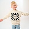 SmileyWorld Checkered Christmas Wink - Toddler Hoodie - 3 of 4