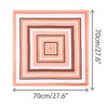 INSPIRE CHIC Women's Stripes Printed Square Satin Neck Scarves 1Pc - 3 of 4