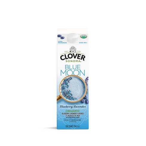 Clover Sonoma Blue Moon Organic Blueberry Lavender 2% Milk - 1qt - image 1 of 1