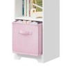 Kids Dollhouse Bookcase with Storage, Toddler Bookshelf, 2-Tier Storage Display Organizer with 2 Collapsible Fabric Drawers for Boys Girls Bedroom - 3 of 4