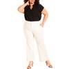 ELOQUII Women's Plus Size The 365 Suit Crop Flare Leg Trouser - 3 of 4