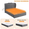 Full/Queen/King Size Bed Frame with 4 Storage Drawers and Charging Station - 4 of 4