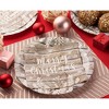 Juvale 100 Pack Christmas Paper Napkins, Wood Panel Design Holiday Party Supplies, 6.5 x 6.5 Inches Christmas Cocktail Napkins - 3 of 4