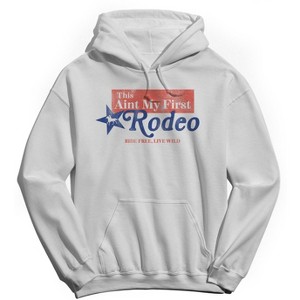 Social Collective Men's Ain'T My First  Americana 4Th Of July Long Sleeve Graphic Cotton Sweatshirt Hoodie - 1 of 4