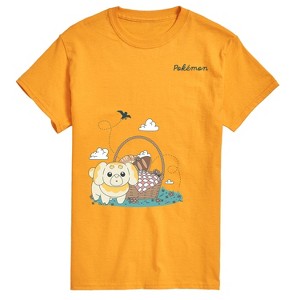 Men's - Pokémon - Fidough Picnic  Faux Multi Short Sleeve Graphic T-Shirt - 1 of 3