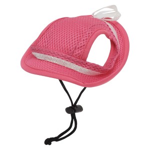 Unique Bargains Small Dog Cat Sun Hat with Ear Holes for Summer Outdoor Sports - 1 of 4