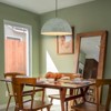 LLHZSY Industrial Modern Indian Gray Dome Pendant Light Kitchen Island - White - W15.75" - 2 of 4