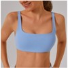 Garvee Womens Spaghetti Strap Sports Bra Scoop Neck Replaceable Chest Pads Yoga Workout Crop Top - 3 of 4