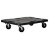 vidaXL Transport Trolley Black 22.8"x15"x4.7" PP - 2 of 4