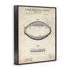 Stupell Industries American Football Sports Blueprint Framed Giclee Art, Black, 11" x 14" - 2 of 4