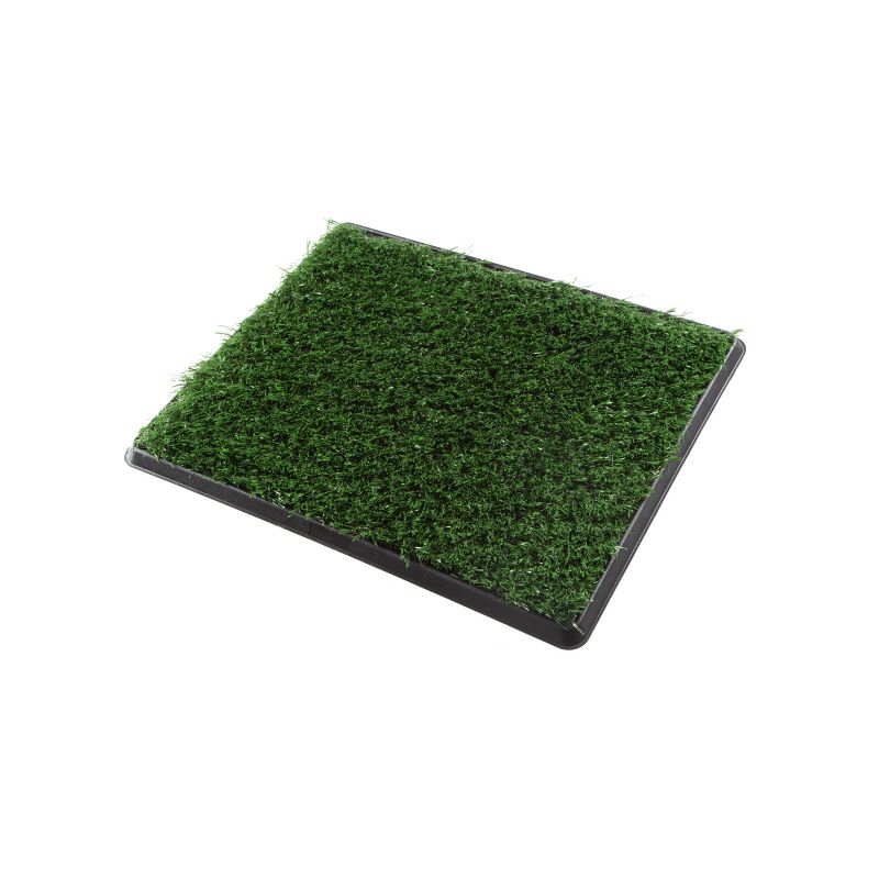 Artificial Grass Puppy Pee Pad for Dogs and Small Pets - 16x20 Reusable 4-Layer Training Potty Pad with Tray - Dog Housebreaking Supplies by PETMAKER, 1 of 8
