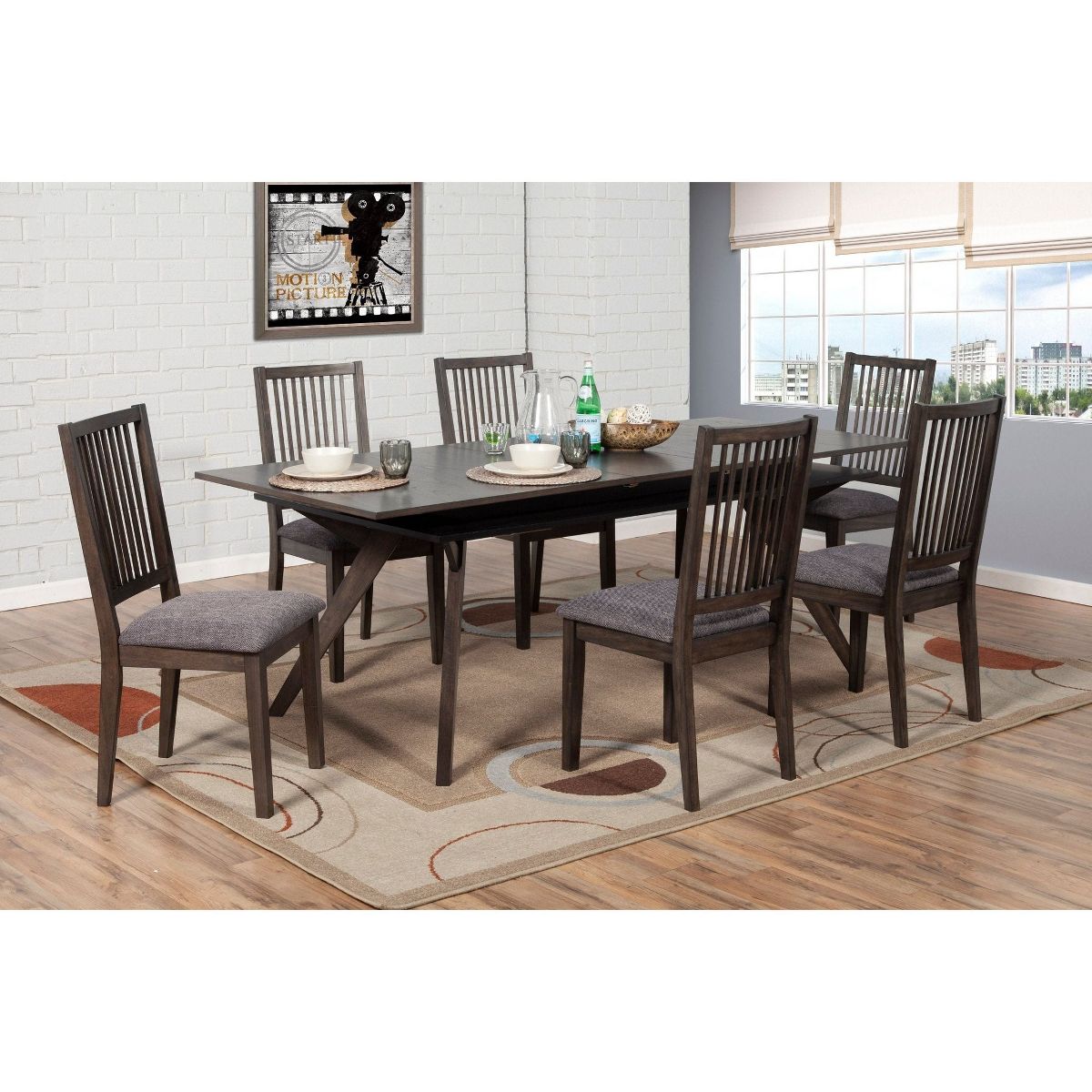 Lennox Slat-Back Side Chairs in Dark Tobacco | Alpine - thumbnail 6