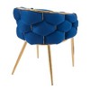 Elegant Velvet Arm Chair with Gold Legs, Modern Accent Chair with Full Back Support for Living Room, Office, Bedroom -Christopher Knight Home - 4 of 4