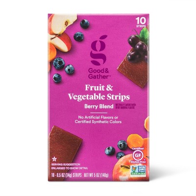 Berry Blend Fruit and Veggie Strips - 5oz/10ct - Good & Gather™