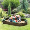 Dexmalle Kids Outdoor Sandbox with Cover Garden Bed - 2 of 4