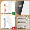 Vynxaria Shoe Cabinet with 2 Flip Drawers - Freestanding Organizer for Entryway, Narrow Farmhouse Design with Open Storage, White with Metal Legs - 4 of 4