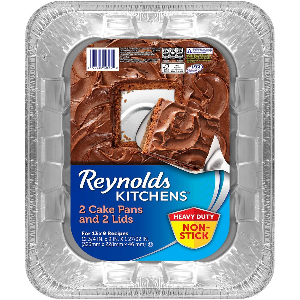 Photos - Bakeware Reynolds Disposable  cake Pan with Lids - 2ct