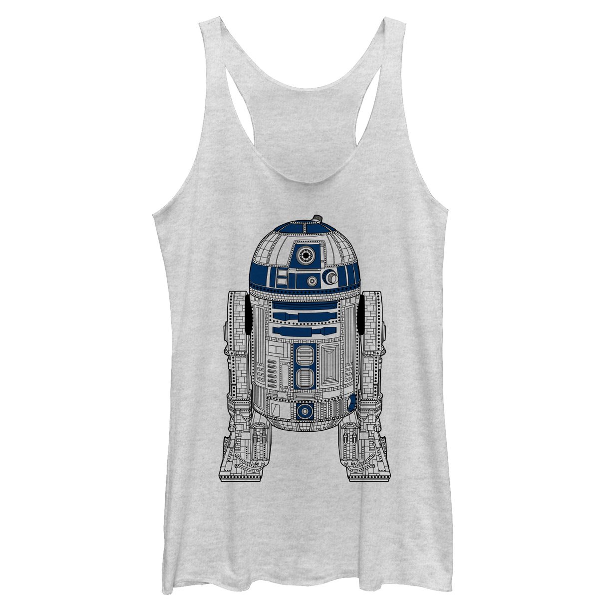 Women's Star Wars R2-D2 Detailed Droid Racerback Tank Top - thumbnail 9