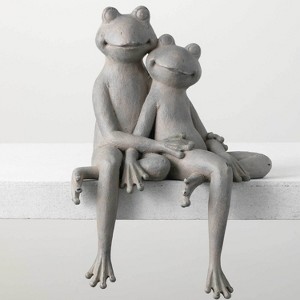 Sullivans Frog Family Figurine 18"H Gray - 1 of 3