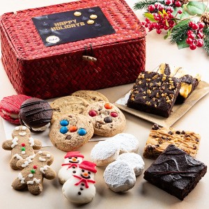 Christmas Gift Baskets, Christmas Snowman Cookie Gifts, Gourmet Food Gift Baskets for Wife, Sister, Daughter, Teacher, & Women by Dulcet Gift Baskets - 1 of 4