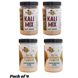 Shastha Palm Era Kali Mix ( Kali Powder ) + Palm Sprouts Powder (PanaKizhangu Mavu ) / Health Mix Powder  - Pack Of 4 , Each 350 g - 1 of 4
