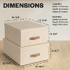 Bigso Ulrika Set of 2 Storage Boxes – Large & Small with Lids, Ideal for Keepsakes, Photos, and Home Organization - 2 of 4