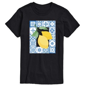 Men's - Instant Message - Mediterranean Lemons Short Sleeve Graphic T-Shirt - 1 of 4