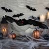 Northlight 30" Hanging Halloween Bat Decoration with Lighted Red Eyes - 2 of 4