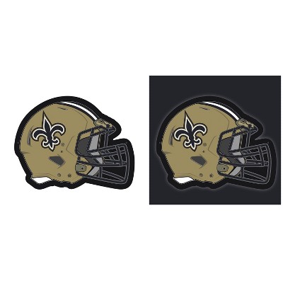 Evergreen Ultra-Thin Edgelight LED Wall Decor, Helmet, New Orleans Saints- 19.5 x 15 Inches Made In USA