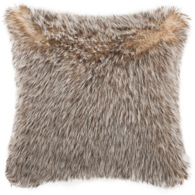 Dusty Fur Pillow - Grey - 20" x 20" - Safavieh