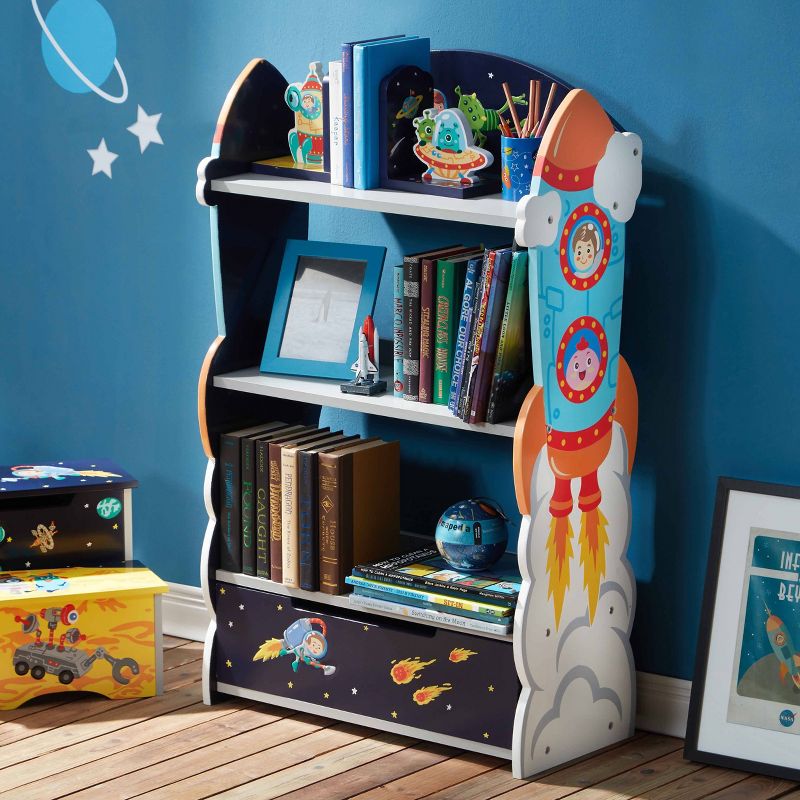 Outer Space Kids&#39; Bookshelf - Fantasy Fields by Teamson Kids, 3 of 10