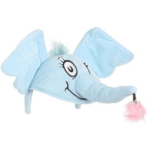 HalloweenCostumes.com One Size FIts Most   Dr. Seuss Horton Hears a Who Horton Face Costume Headband for Adults and Kids, Black/Pink/Blue - 1 of 4
