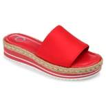 Journee Collection Womens Rosey Tru Comfort Foam Wedge Heel Espadrille Sandals