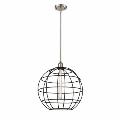 Lake Placid - 1 Light Stem Hung Pendant In Industrial Style-17.75 Inches Tall and 16 Inches Wide