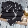 8pc Striped Bath Towel Set - Yorkshire Home - 3 of 4