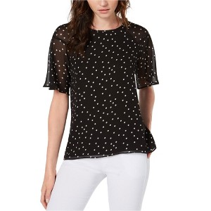 Vince Camuto Womens Chiffon Pullover Blouse - 1 of 1