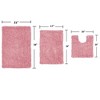 Fantasia Bath Rug Collection Cotton Shaggy Pattern Tufted Set of 3 Bath Rug Set - Home Weavers - 2 of 3