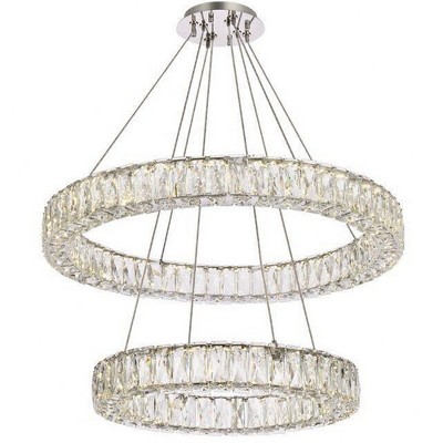 Elegant Lighting Monroe 2 - Light Chandelier in  Chrome