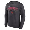 NCAA Louisville Cardinals Men's Gray Crew Neck Fleece Sweatshirt - XXL: Cotton-Polyester Blend, Tagless, Pullover - 2 of 3