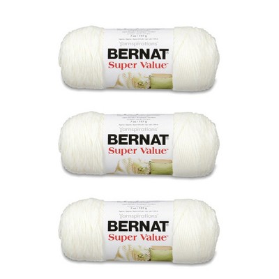  Bernat Softee Cotton Dusk Sky Yarn - 3 Pack of 120g