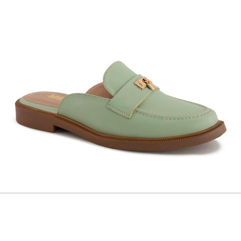 Женские сабо Andrea Women's Flat Mocassin Mules 67910-3904565 Green 10