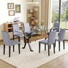 7-Piece Dining Set with Glass Table and 6 Armless Chairs - 4 of 4