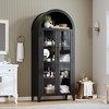 Arched Double Door Bookshelf - 2 of 4