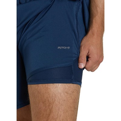 Sporti Men's Stretch Short with Compression Liner — фото 3